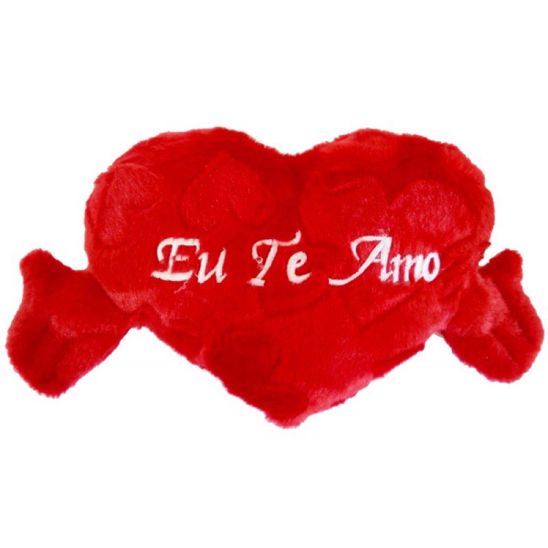 Coração com Mãozinha P (15X25CM) "Eu Te Amo"