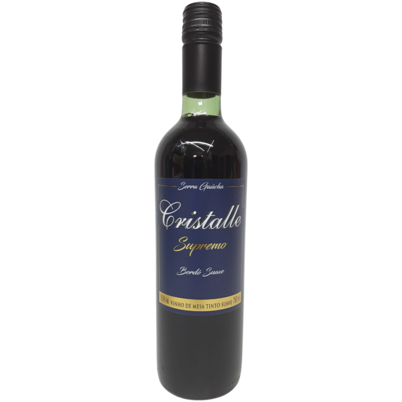 Vinho Cristalle de Mesa Bordô Suave 